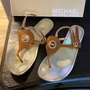 Camel Michael Kors sandals, size 11